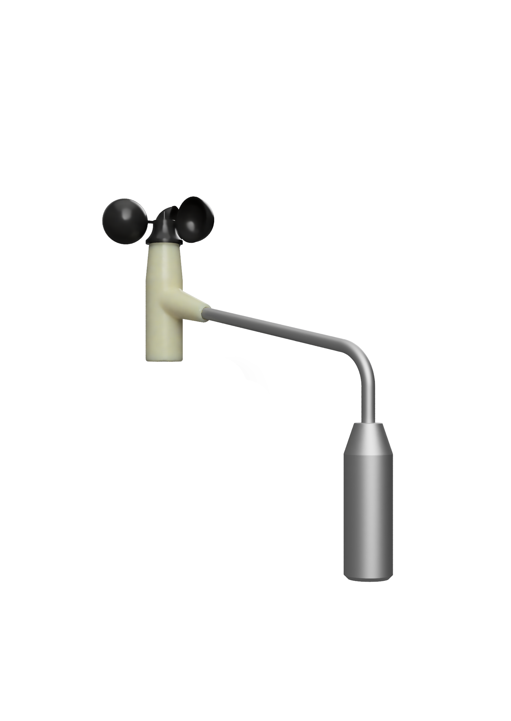 Meteo probe for wind speed (aluminium housing) with voltage output / 0 - 2.1 V  Type: f.556.2.19 with heating